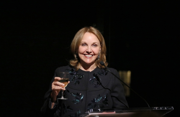 President and CEO of Asia Society Josette Sheeran welcomes a VIP crowd to the dinner celebrating the opening of Asia Society Museum’s spring exhibition “Secrets of the Sea: A Tang Shipwreck and Early Trade in Asia” in New York on March 6, 2017. (Ellen Wallop/Asia Society)