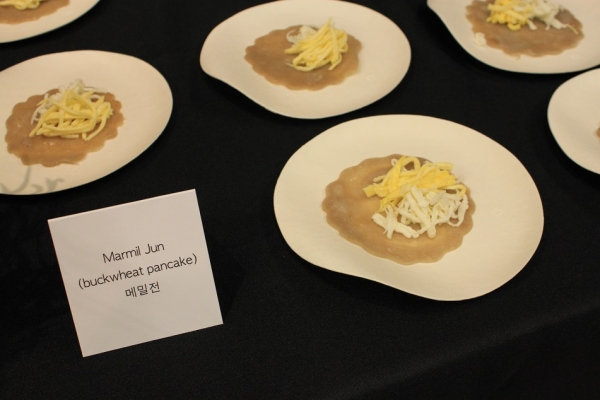 Mamil Jun, a savory buckwheat pancake from Park's Kitchen SF.
(Alexander Kwok/Asia Society)
