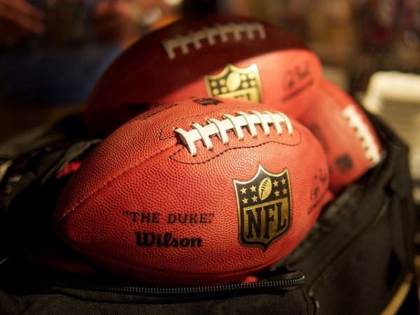 NFL footballs in New Orleans, LA, photographed on Feb. 2, 2013. (Au Kirk/Flickr) 