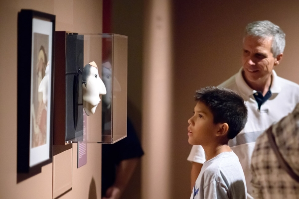 Visitors have been mesmerized by 'Traditions Transfigured: The Noh Masks of Bidou Yamaguchi,' on view at Asia Society Texas through February 15, 2015. (Asia Society)