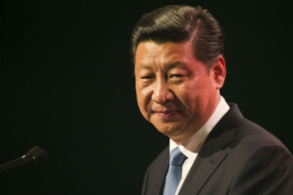Chinese President Xi Jinping addresses the audience at a luncheon at SkyCity Grand Hotel on November 21, 2014 in Auckland, New Zealand. (Greg Bowker/Getty Images)