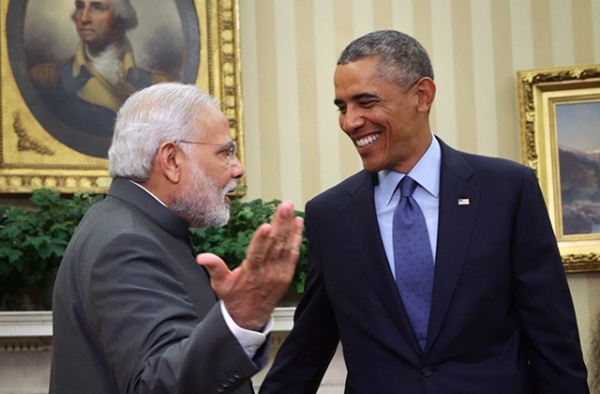 U.S. President Barack Obama (R) meets with Indian Prime Minister Narendra Modi (L) in the Oval Office of the White House September 30, 2014 in Washington, DC. (Alex Wong/Getty Images)