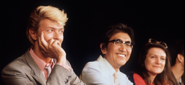 David Bowie is photographed on May 11, 1983 at a press conference presenting the Japanese movie 'Merry Christmas Mr. Lawrence' in Cannes, France. (Ralph Gatti/Getty Images)