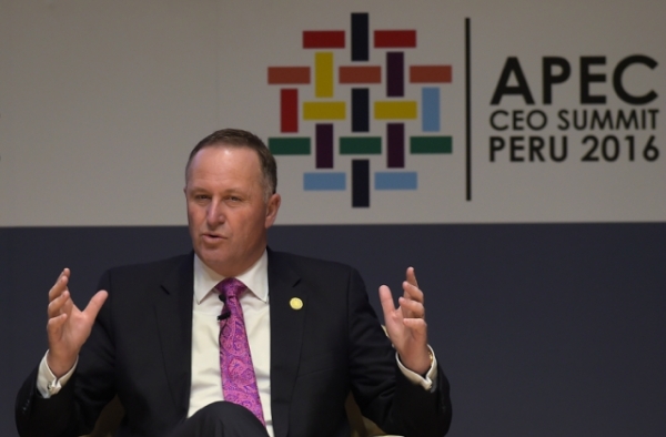 New Zealand Prime Minister John Key announced his resignation on Monday after eight years in office. (Rodrigo Buendia/AFP/Getty Images)