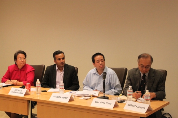Panelists discuss race and politics in the 2012 Presidential election. (Photo: Asia Society)
