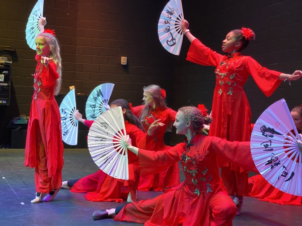 Chinese Dance Team performs at Lunar New Year Celebration