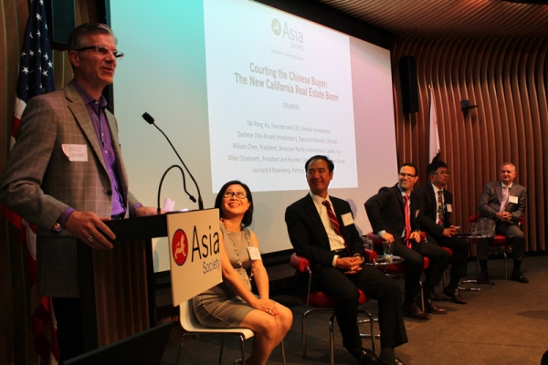 Chris Cooper of Deloitte introduces the panelists. (Asia Society)