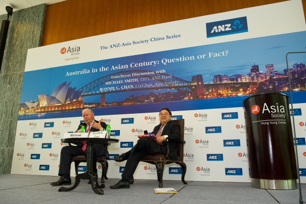 Michael Smith and Ronnie C. Chan. (Asia Society Hong Kong Center)