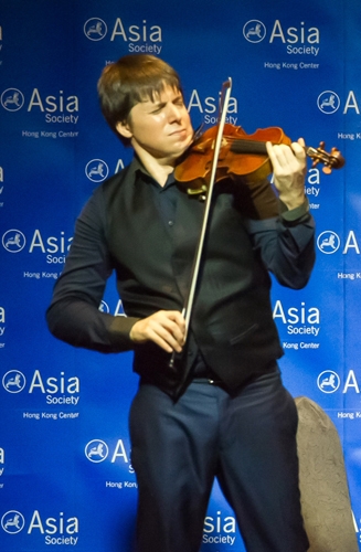 Joshua Bell playing at Asia Society Hong Kong Center on November 3, 2013
