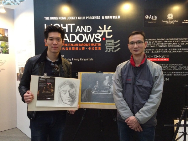 A participant with Eric Ng Kwan-to, the instructor