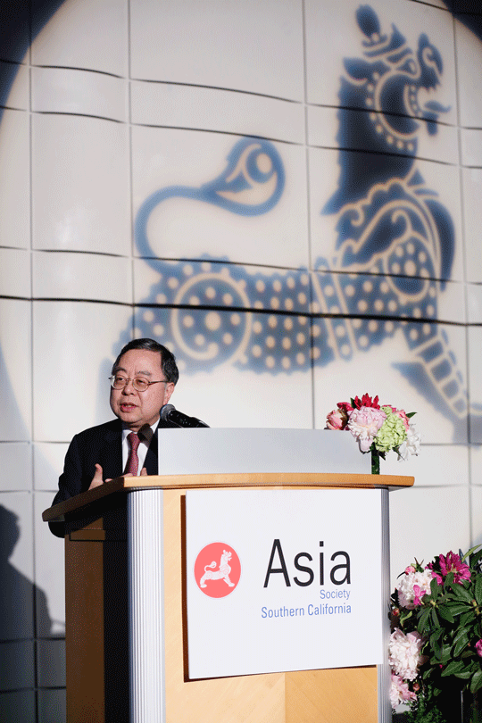 Asia Society Global Co-Chair Ronnie Chan speaks during the Asia Society Southern California 2016 Annual Gala at the Skirball Cultural Center on May 22, 2016, in Los Angeles, California. (Photo by Ryan Miller/Capture Imaging)