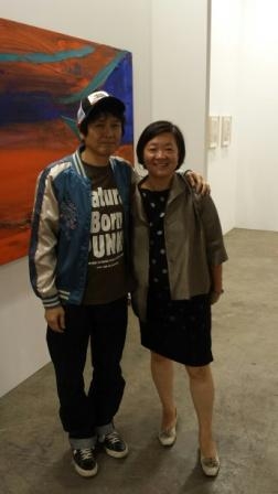 At Art Basel Hong Kong with artist Nara Nishitomo (Photo by S. Alice Mong)