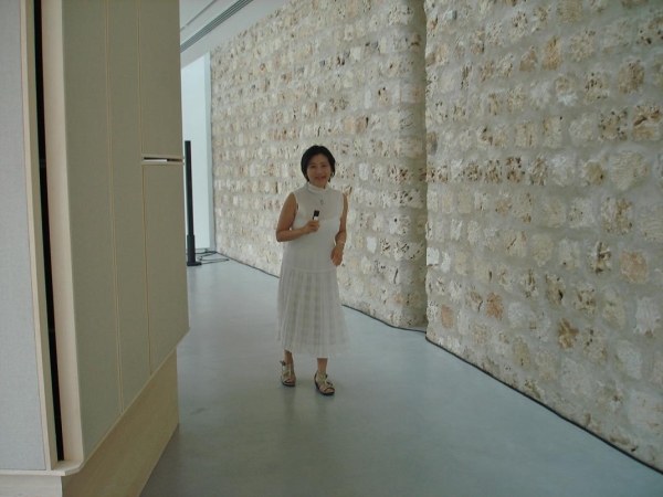 Sharjah Biennial Curator, Yuko Hasegawa. (Susan Hapgood)