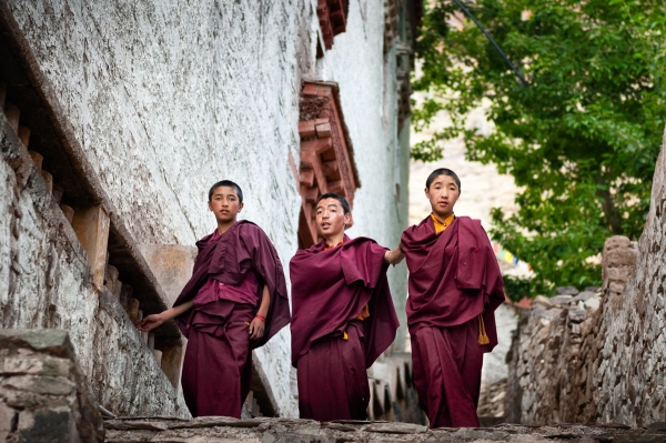 Monks at Hemis Monastery. (Anjum Vahanvati)