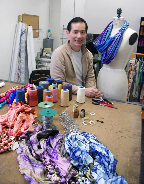 Vietnamese silk designer Dat Tran's AsiaStore appearance is scheduled for May 9. 