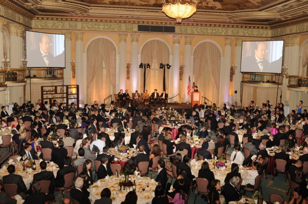 More than 450 guests arrived at the Millennium Biltmore Hotel on June 22, 2010 for the Asia Society Southern California&apos;s 25th Anniversary Gala Dinner. (Dan Avila Photography)