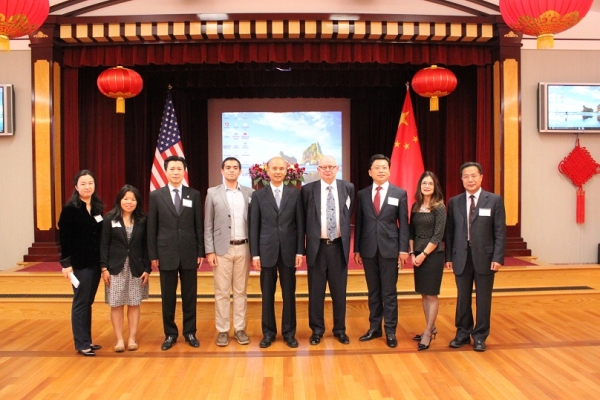 A group photo prior to the remarks. (Asia Society)