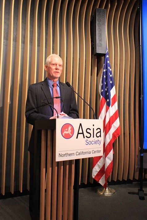 N. Bruce Pickering, Executive Director, ASNC, welcomes the speakers (Asia Society)