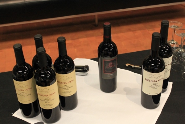 Wine tasting included a variety of exclusive red wines by Helena View Johnston Winery. (Asia Society)