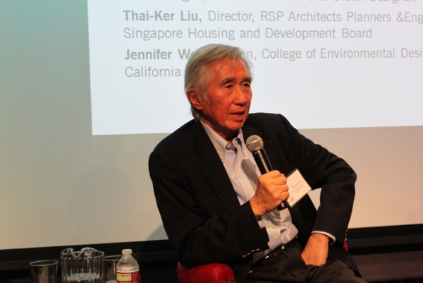 Thai-Ker Liu keynoted the launch event for a new Asia Society/ULI report in San Francisco. (Asia Society)