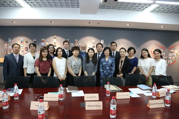 Participants at the meeting with Secretary Yu Bin Yang (MOHURD)