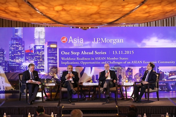 Panel discussion at the "Asia Society One Step Ahead Series" November symposium in Singapore.