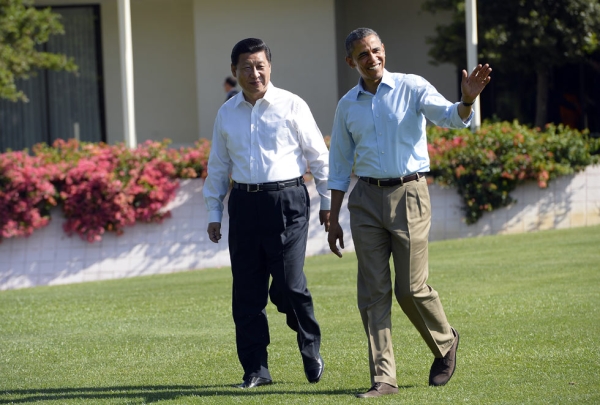 President Barack Obama and China's President Xi Jinping convened at Sunnylands in Rancho Mirage, California on June 8, 2013. Headlines were filled with speculations in the months leading up to the summit. (Jewel Samad/AFP/Getty Images)