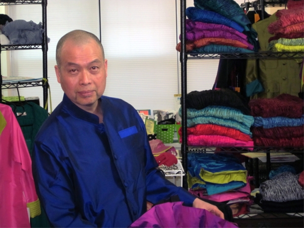 Thai silk designer Richard Tsao appears at AsiaStore on May 5, 2012. 