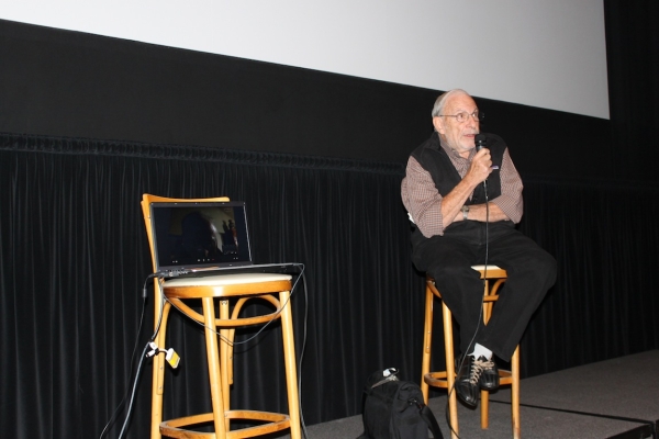 Rittenberg, via Skype, and Drasnin fielded questions from the audience following the screening (Asia Society)
