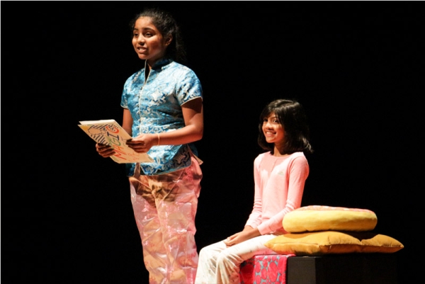 Campers got to dazzle on the big stage as they performed a theatrical adaptation of "Yeh Shen," a classic tale from Asia often referred to as the Chinese Cinderella. (Nikki Tripp)