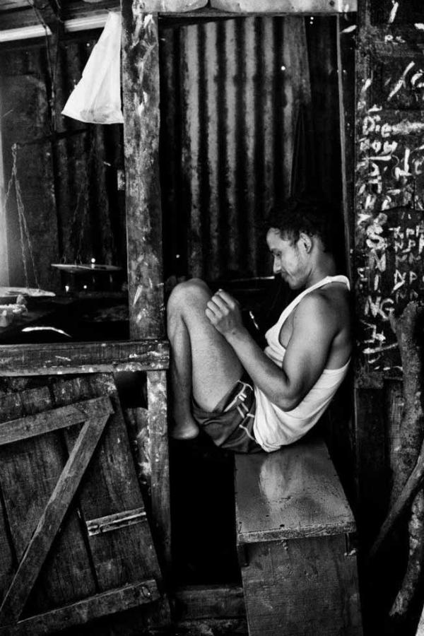A worker takes a break in Mawsynram, Meghalaya. (Sai Abishek)