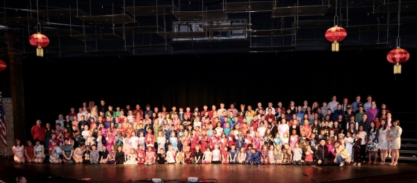 K–9 immersion students in St. Cloud concert performance.