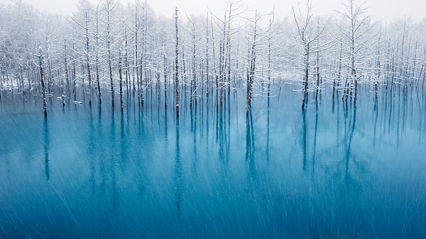 Kent Shiraishi's "Blue Pond" was chosen by Apple as one of its desktop backgrounds and won Honorable Mention in last year's National Geographic Photo Contest. (Kent Shiraishi)