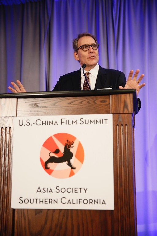 Jonathan Karp speaks at the 2016 U.S.-China Film Summit held at UCLA on November 1, 2016 in Los Angeles, California. 