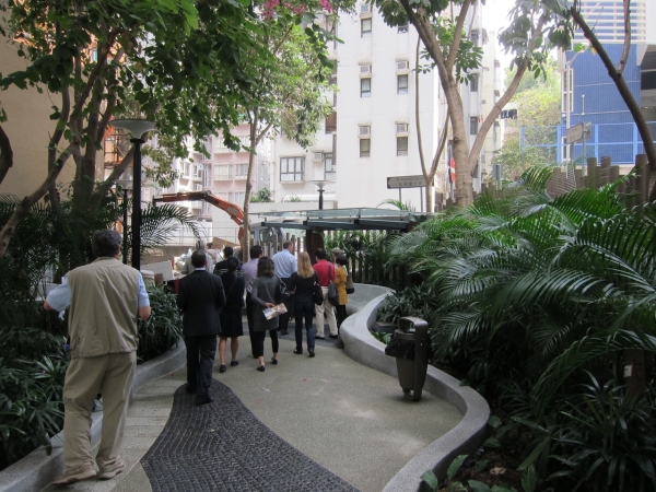 A pocket park in Wanchai. (Credit: Asia Society)