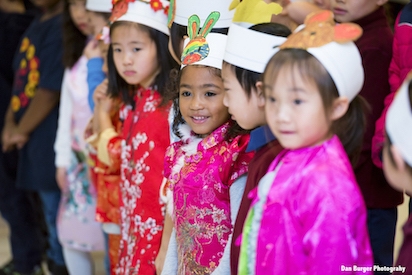 Kindergarten Students Perform at Lunar New Year Celebration. (Dan Berger Photography)