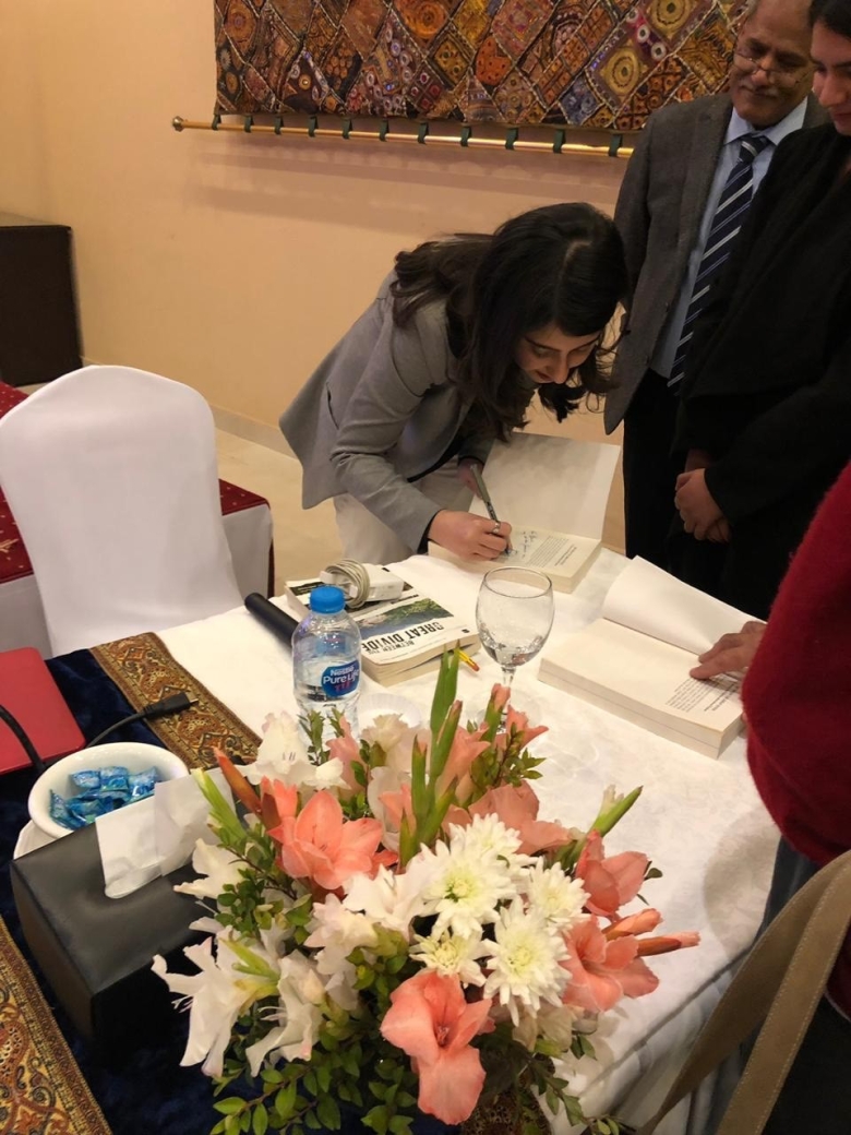 Anam Zakaria during the book signing 