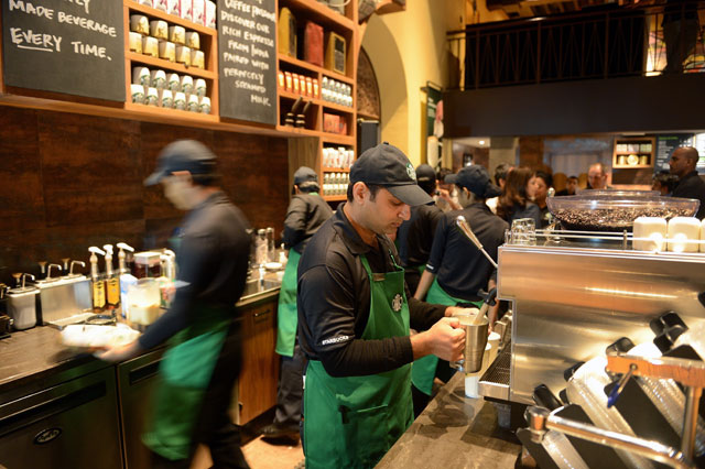 starbucks counter