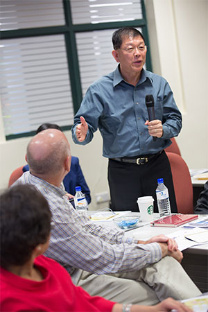 Professor Lee Sing Kong speaks at the 2013 Global Cities Education Network Symposium