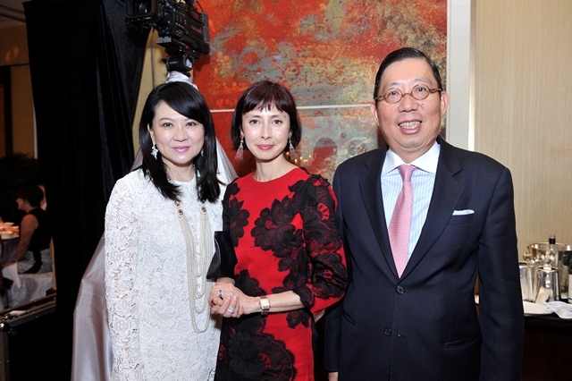 (L to P) Maggie Tsai, Melissa Chiu, Richard Tsai at Asia Society’s second annual Art Gala on May 12, 2014. (Asia Society Hong Kong Center)