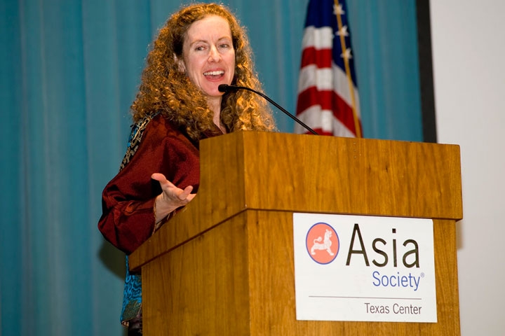 Dr. Jennifer Turner, head of the China Environment Forum at the Woodrow Wilson International Center for Scholars, at a recent lecture/luncheon hosted by Asia Society Texas Center. (Jeff Fantich Photography)