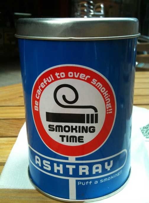 "Be careful to over smoking!!" (Asia Society Korea Center)