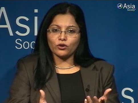 In New York on Nov. 2, Nandita Baruah discusses the private sector's responsibility for ensuring their operations in poor countries abide by labor standards. (1 min., 47 sec.)