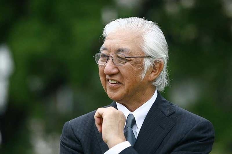 Yoshio Taniguchi, architect of the Asia Society Texas Center's new home, at the Center grounbreaking in Houston in May 2008. (Richard J. Carson/Asia Society Texas Center)