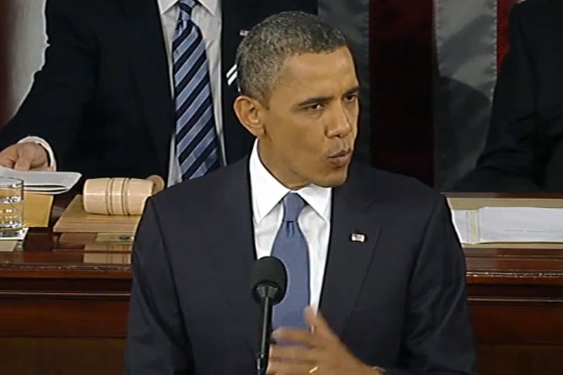 President Barack Obama delivering the State of the Union address on Jan. 25, 2011. (Whitehouse.gov)
