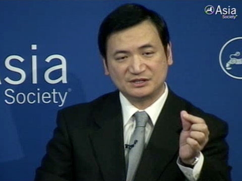 Taiwan Government Information Minister Philip Yang refrains from endorsing China's claims to the South China Sea in New York on July 12, 2011. (2 min., 57 sec.)