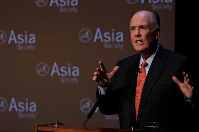 National Security Advisor to President Obama Thomas Donilon delivers remarks at Asia Society New York on March 11, 2013. (Bill Swersey/Asia Society)