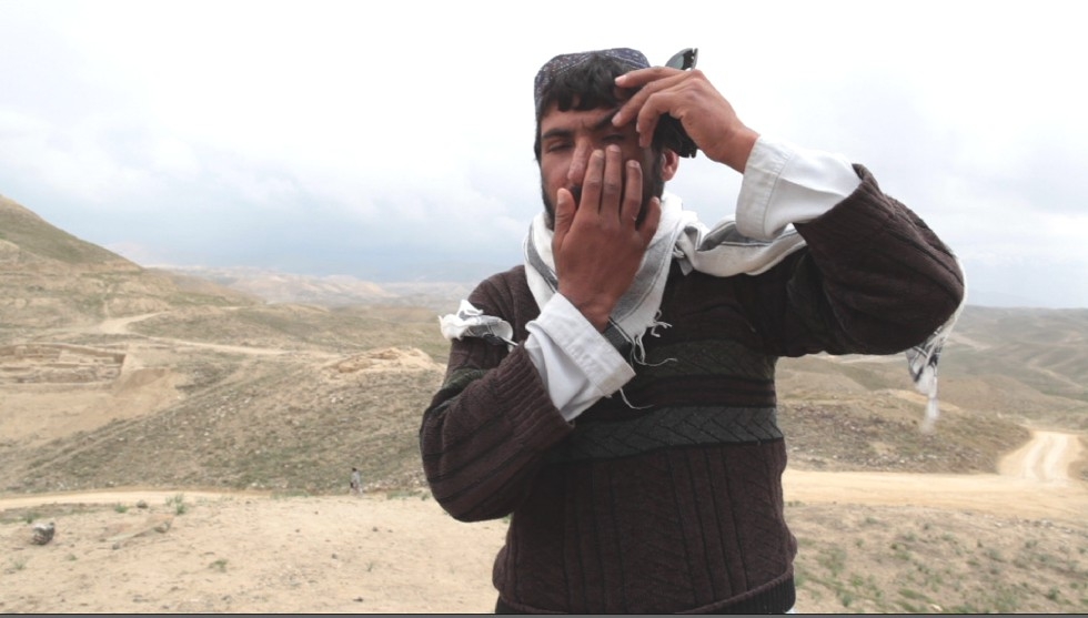 Archaeologists risk their lives daily in an attempt to save this ancient Buddhist site. This Afghan worker lost his eyes when a land mine exploded at the Mes Aynak archaeology site. (Mikhail Galustov)