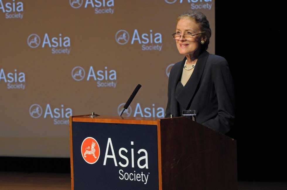 Asia Society Co-Chair Henrietta H. Fore introduced the program at Asia Society New York on March 11, 2013. (Elsa Ruiz/Asia Society)