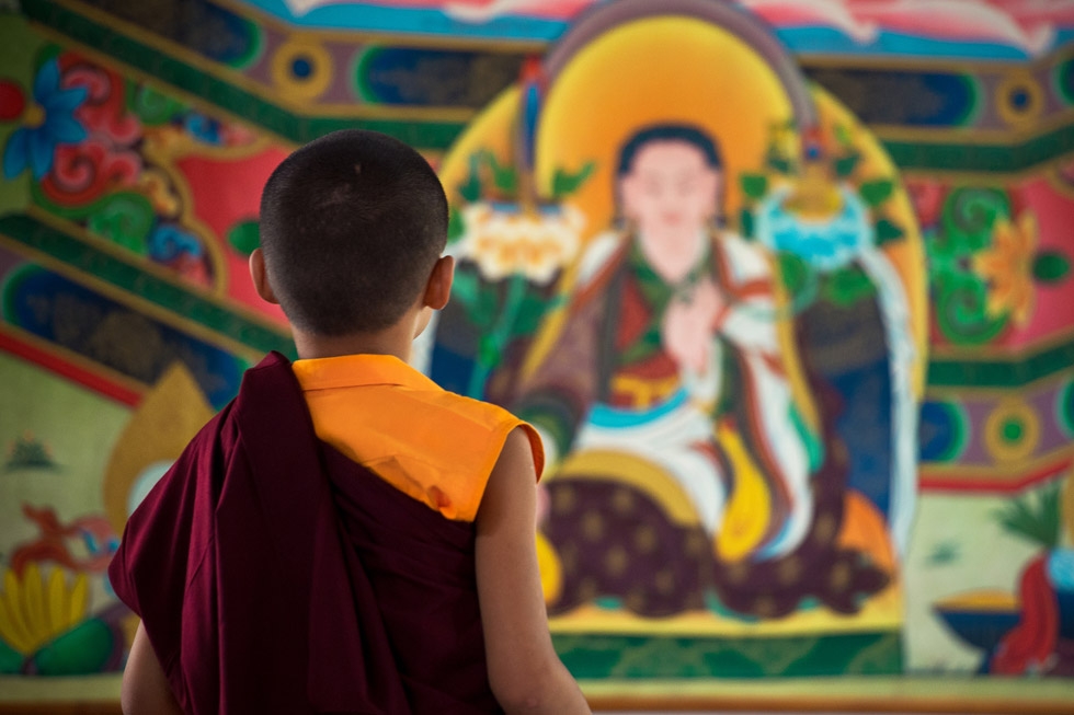 "What Lies Above and Beyond?" — Tibetan Monastery, Bylakuppe, Karnataka. (Rakesh Vijayan)
